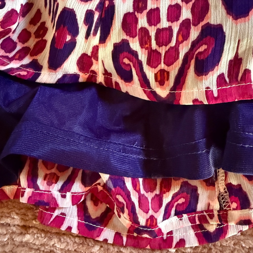 The Gap Colorful Geometric Print Spaghetti Strap Mini Dress Sz M Boho - Picture 8 of 8